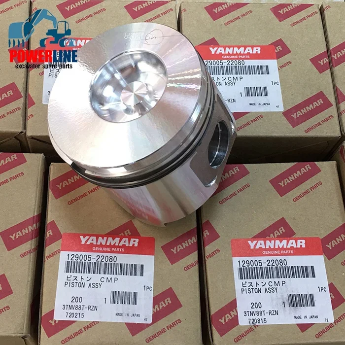  Комплект поршней и кольцо лучшего качества STD 4TNV88 3TNV88 4D88 3D88 129005-22080 для дизельных двигателей