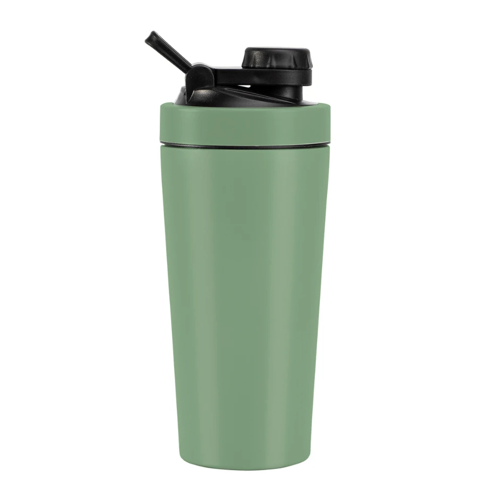 Eco Friendly Blender Fitness Gym Metal Cup Vacuum Stainless Steel Insulation Protein Shaker Yoga Water Bottle With Custom Logo