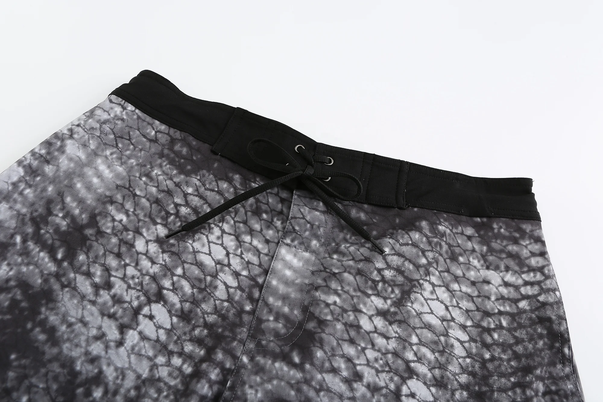 New design hot selling grey scale pattern print boardshorts swimming trunks