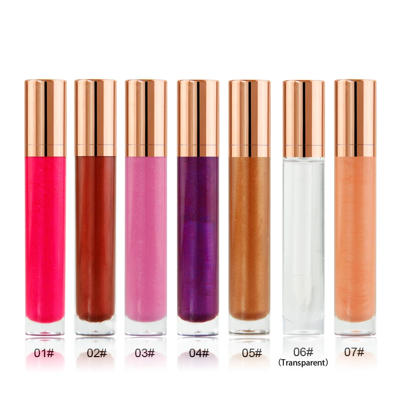 
wholesale lipgloss gloss 7 colors custom lipgloss boxes Makeup lipgloss private label 