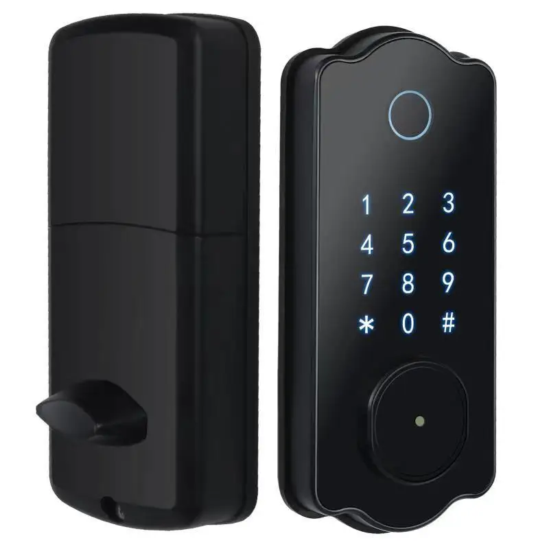 Camakt Electronic Safety Door Lock Fingerprint Smart Lock Password Key Card Door Lock