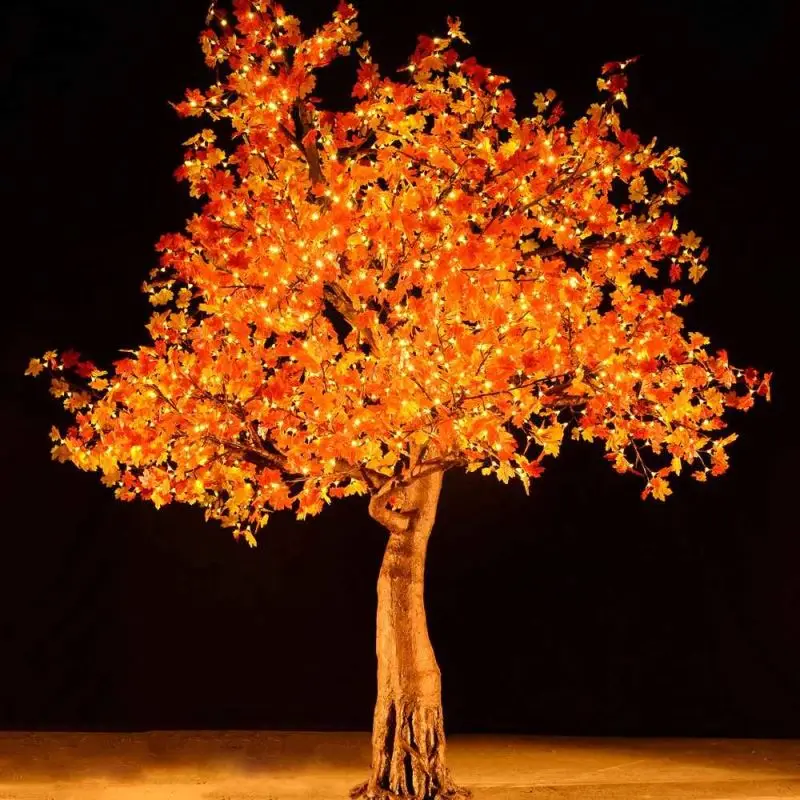 Wholesale outdoor low voltage party christmas decoration lamp led artificial cherry blossom tree