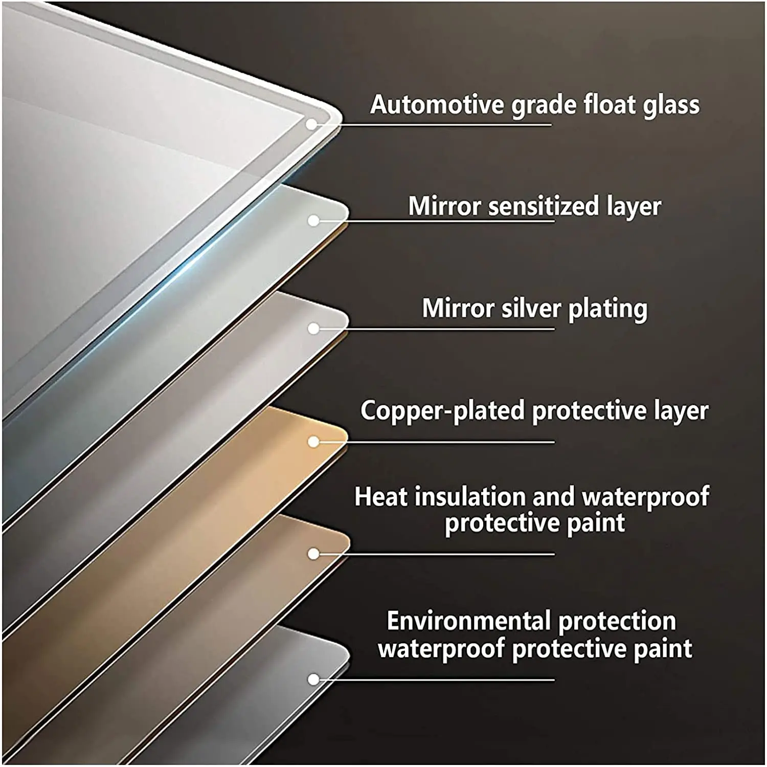 Cheap Anti-fog illuminated led smart touch cosmetic vanity mirror bathroom wall round Buy Custom Vanity Mirror