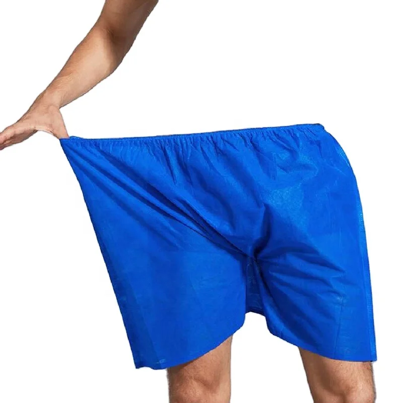factory of Black Disposable Boxer Shorts Non-woven Mens Underwear