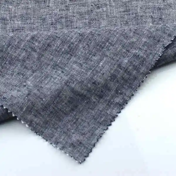 15*15 164GSM yarn dyed chambray 55%linen 45%rayon fabric for shirts