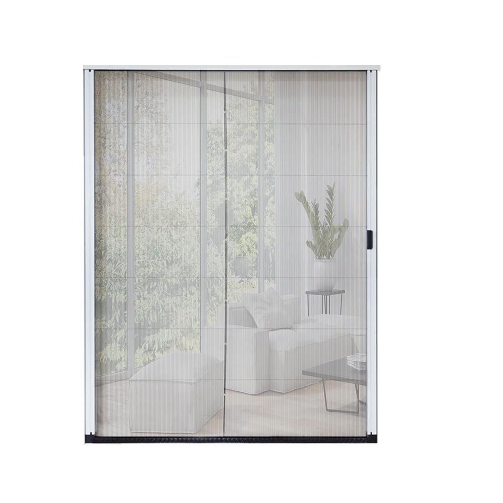 Mosquito Resistant Folding Door Screen Window Pleated Retractable Sliding Roller Shutter Screen Window Pleated Screen Door