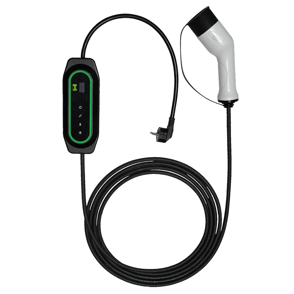 New version level 2 3.5KW 16A adjustable current ev charger with 2inch display