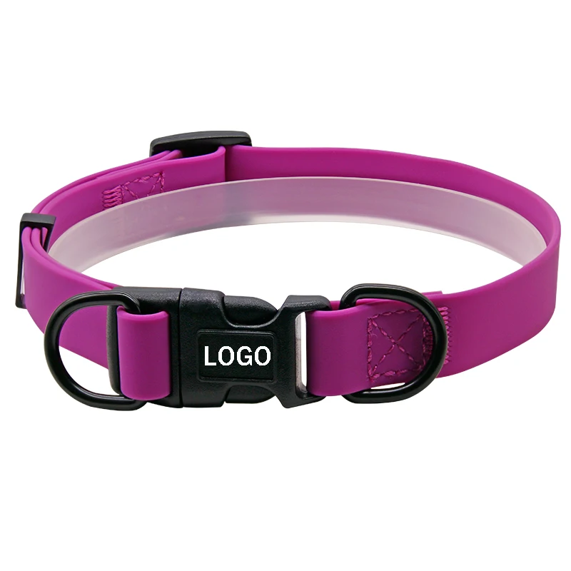 New Arrival 2023 Wholesale Pet Dog Collar,Custom Waterproof reflective PVC coated Dog Collar with leash set
