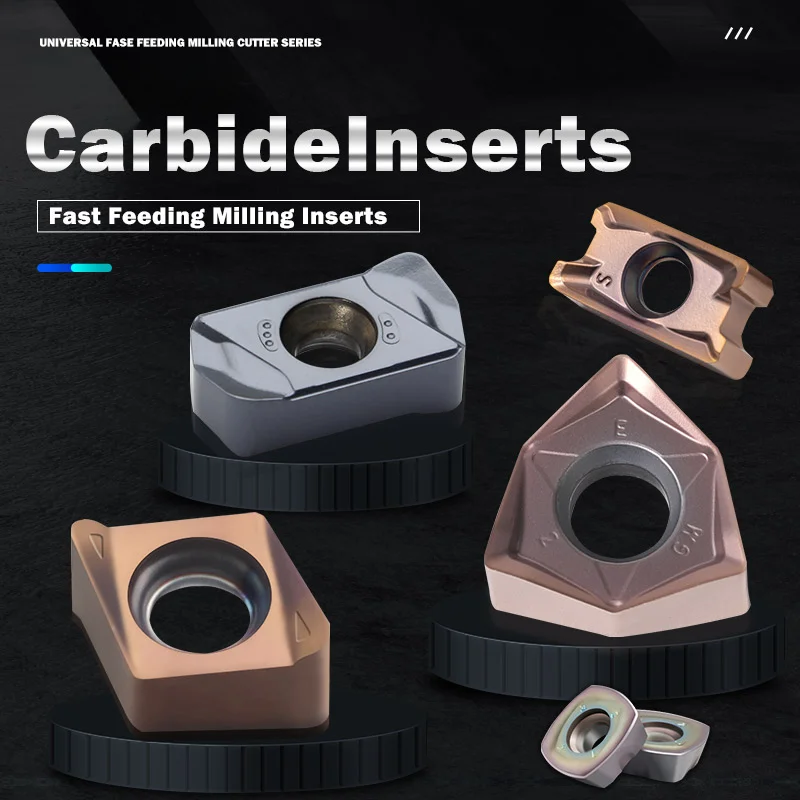 ZCD Milling Tool Hexagon Carbide Indexable Turning Inserts Carbide High Feed Rate Wnmu Milling Insert Wnmu080608