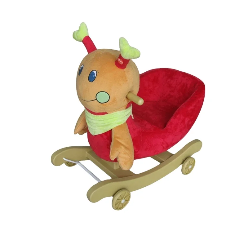 2020 plush ladybug rocking chair with baby lullaby music sound
