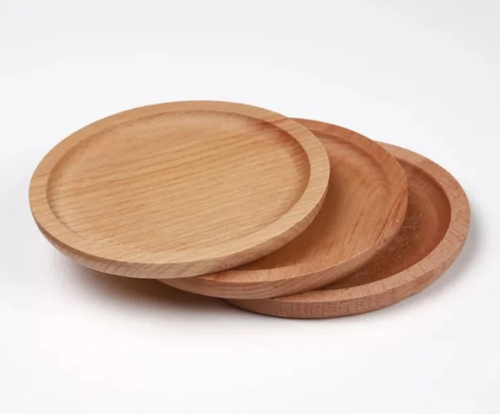 
Bamboo material recyclable plates set restaurant dishes plate sets 