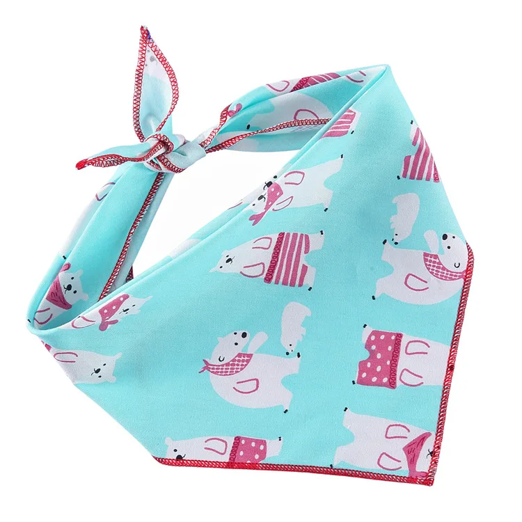 Manufacturer wholesale multi-design cute pattern triangle dog bandanas