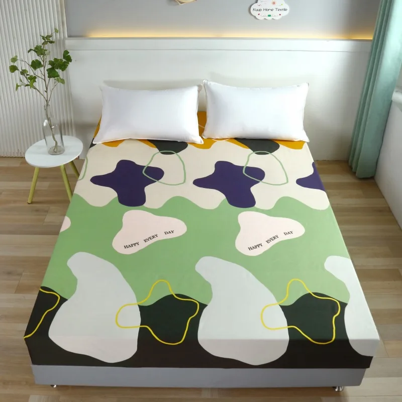 flora printing bedding cover sheet removable elastic bed sheet home hotel mattress elastic bed cover
