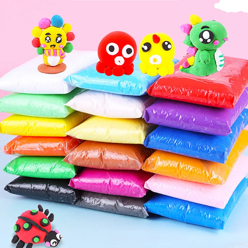 500g Manufacturers Supply Super Light Clay Soft Clay,3D Modeling Magic Color Clay For Educational Toy