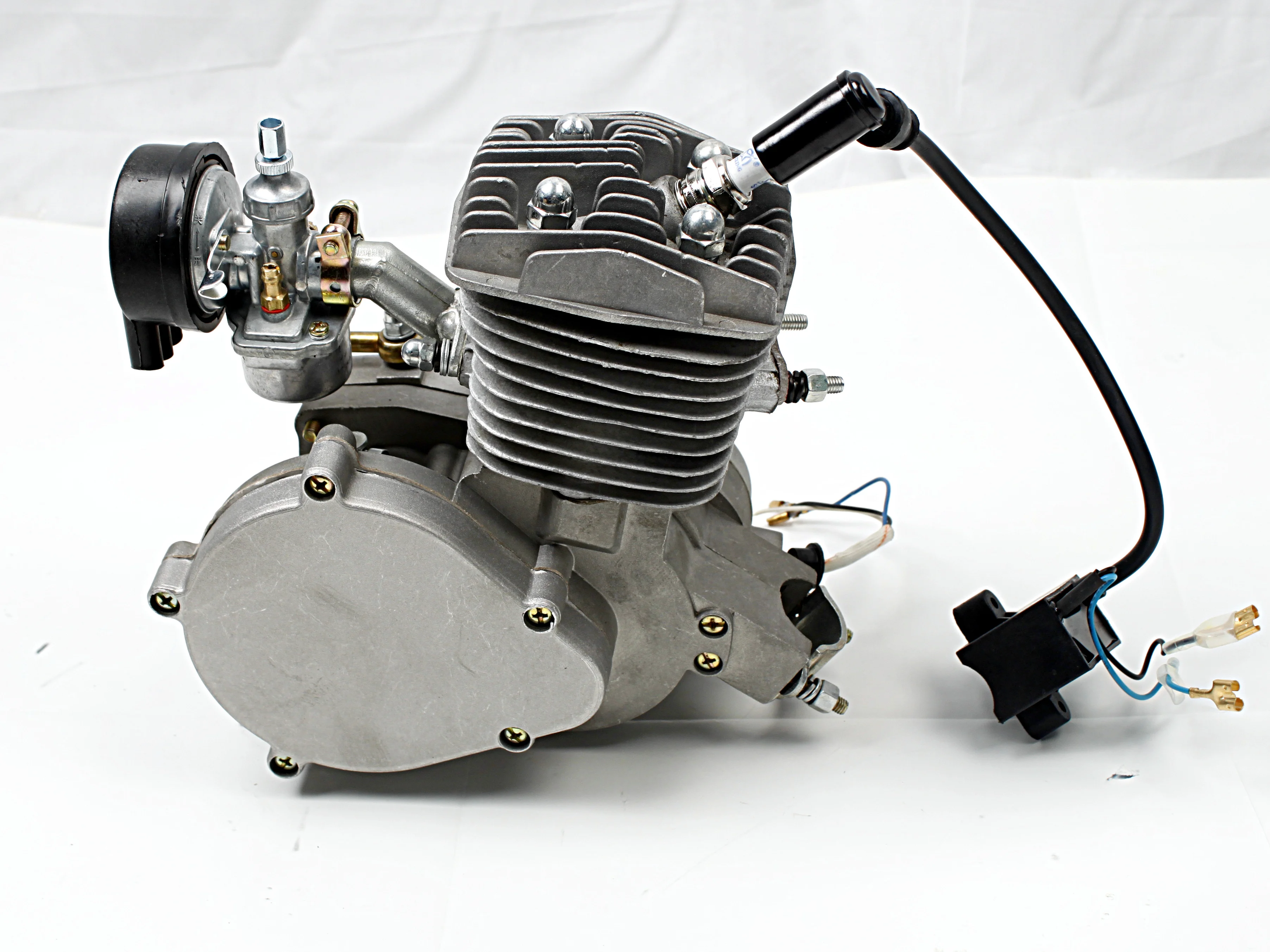 Черный 80cc велосипед моторизованный 2-х тактный двигатель