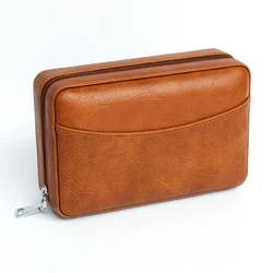 Portable Cigar Packaging Case leather cigar humidor portable travel case for cigars