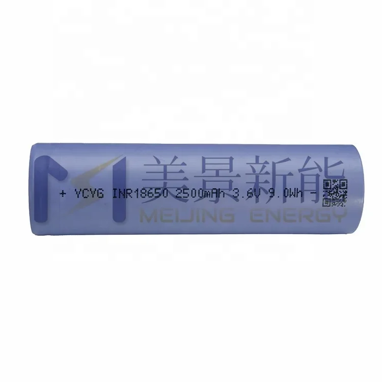 3.7V 2500mAh 12C high C rate discharge NMC rechargeable 18650 lithium batteries For EV E-scooter DIY module Pack support OEM ODM
