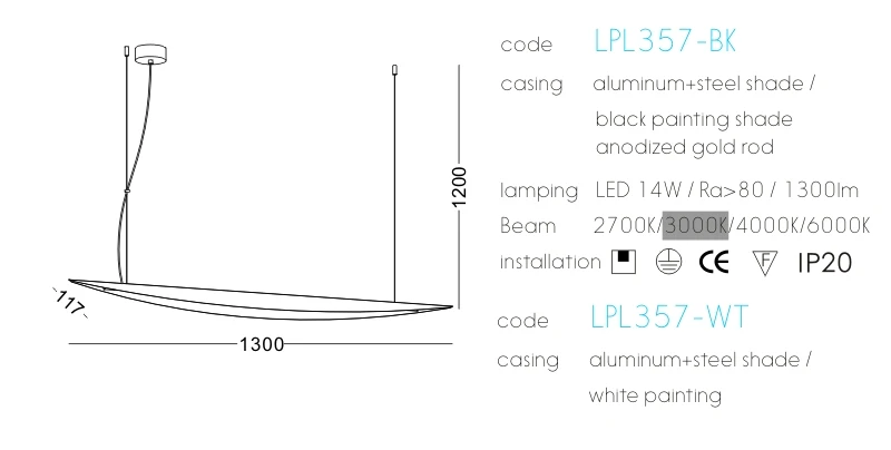 European minimalist style 14w modern LED chandelier pendant lights for home