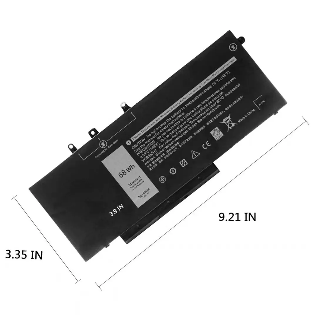 7.6V 6200mAh GJKNX Laptop Battery for dell Replacement Laptop Internal Battery for Dell Latitude 5480 5580 5280 5590 5490