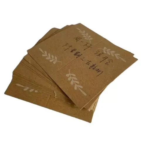 Wholesale Kraft paper cards for table High quality table number card set 1-25 double sided seating place cards