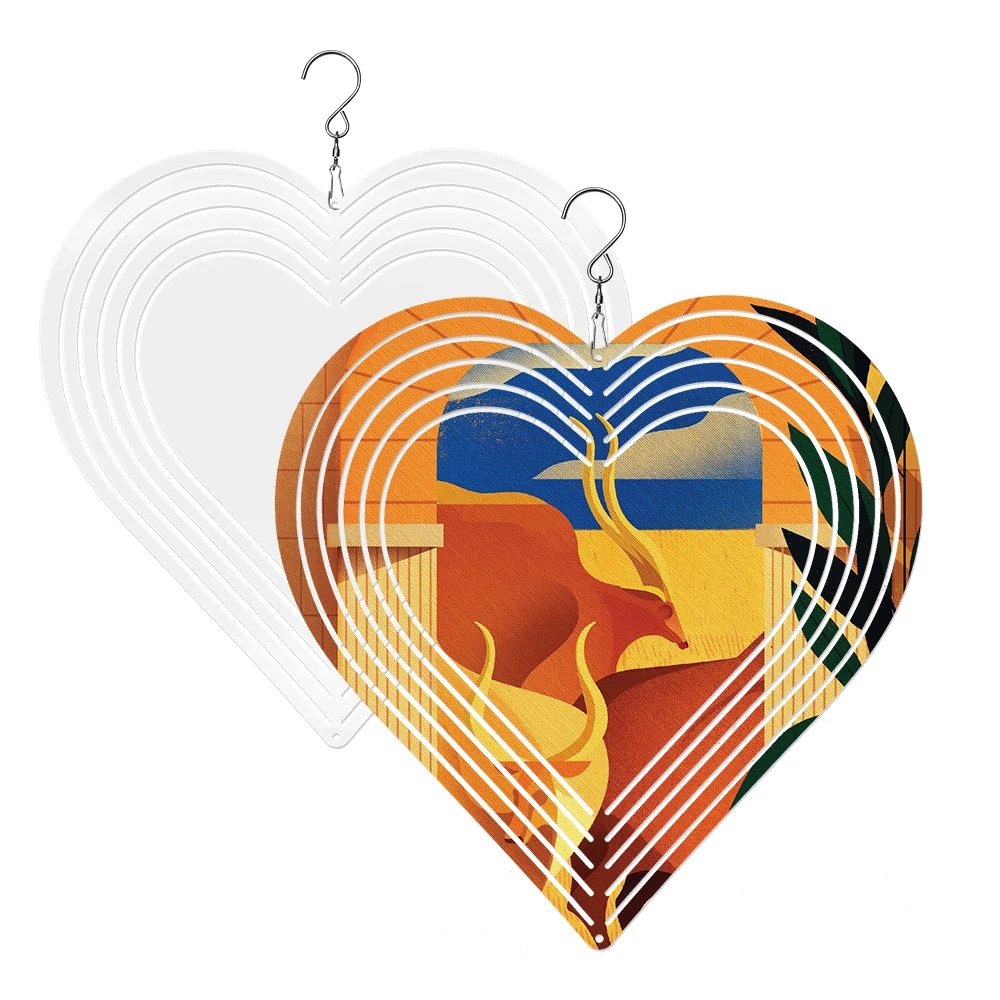 Subbank Sublimation Wind Chimes Wholesale Personalized Outdoor Hanging Decorative Blank Sublimation Wind Chimes