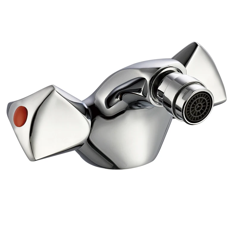 Hot Sale Economic Wall Mounted Exposed Double Handle Brass Kitchen Mixer Faucet