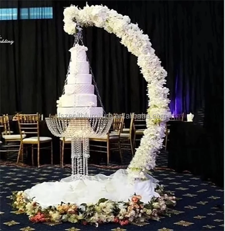 White Gold Black Wedding Light Props Crystal Chandelier Stand Luxury Party Events Wedding Chandelier Hanger