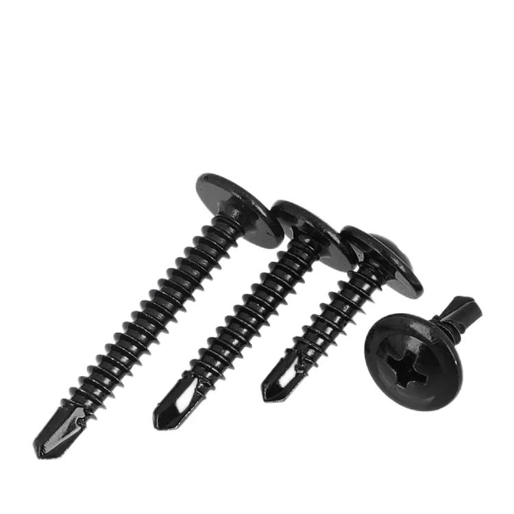 Carbon steel blue color zinc plated Modify wafer Self-Drilling Screws Truss Head Self Drilling Screws