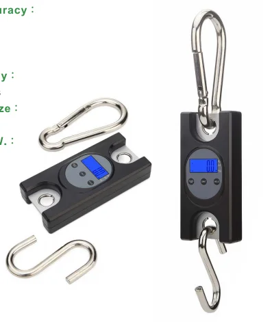 changxie Digital 300kg Fishing Tool type Luggage Scale LCD Hand hanging Scale Portable crane Scale