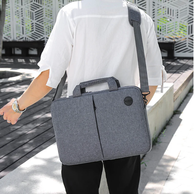 Customized computer bag shoulder briefcase customized meeting bag printed logo information business handbag home laptop bag