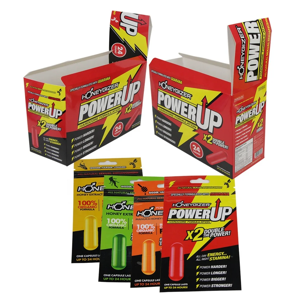 Hot Custom Logo Rhino Tablets Capsules Male Enhancement Pills Blister Paper Card Display Box Packaging