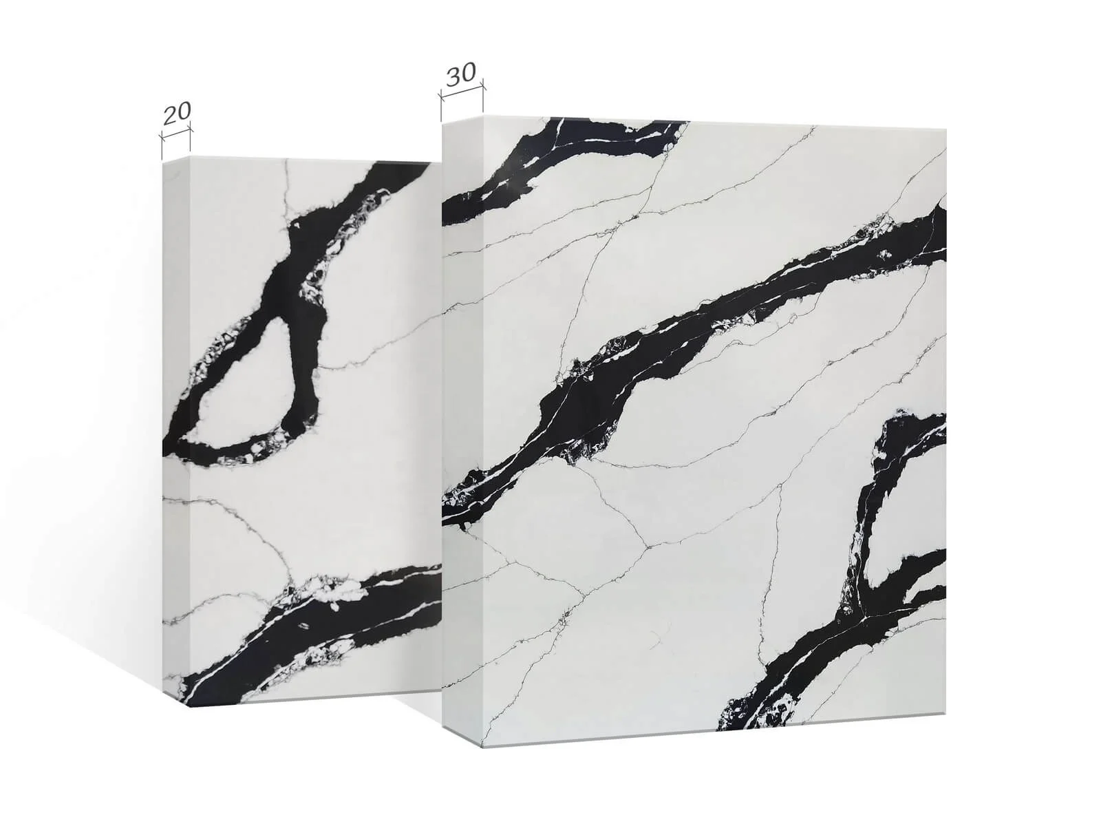 Artificial Stone Slabs Quartz Stone Slab Calacatta Marble With Grey Veins For Kitchen Countertops
