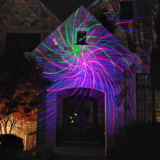RGB 3D космические 16 моделей праздничное Лазерное освещение фестивальное Освещение Проектор для наружного внутреннего декора
