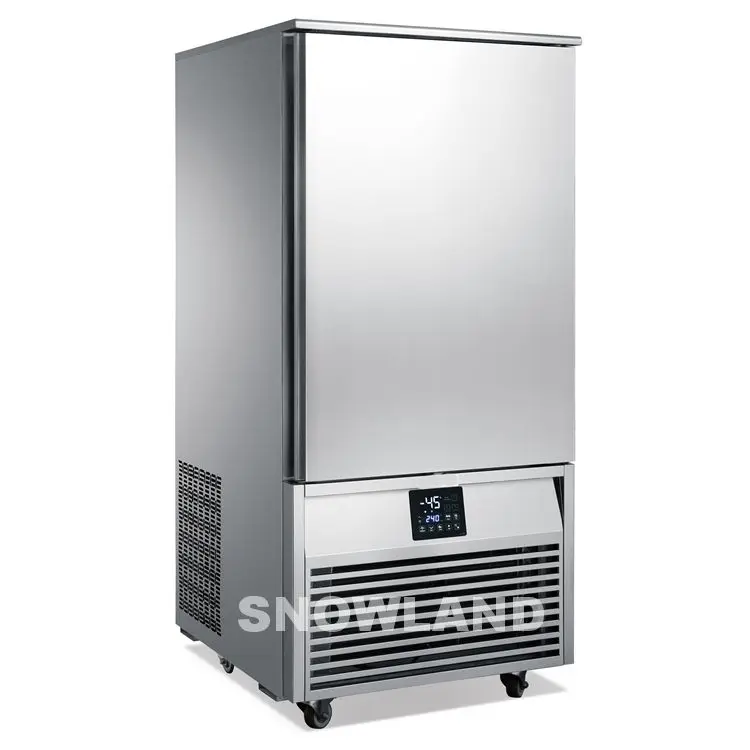10 Trays Stainless Steel -40 Temp Blast Chiller Freezer Commercial Shock Freezer for Restaurant