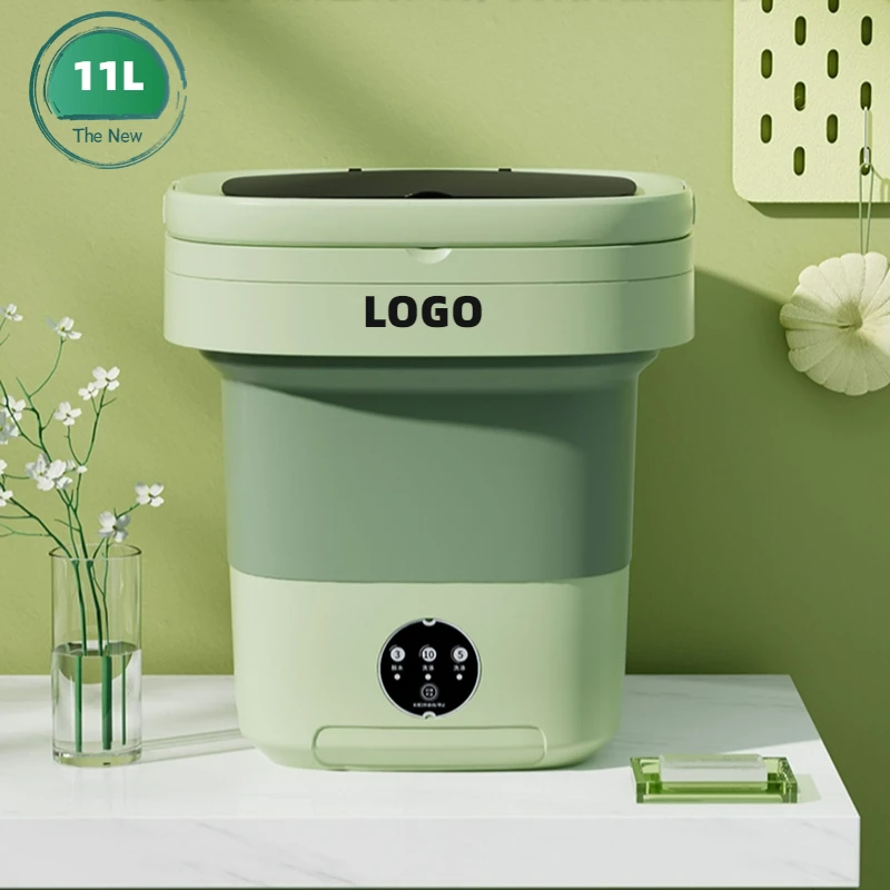 In Stock  the New 11L Silicone Electric Mini Foldable Mini Portable for Traveling Foldable Washing Machine
