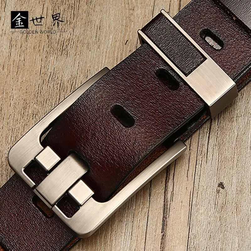 Men Belt Male High Quality Leather Belt Men Male Genuine Leather Strap Luxury Pin Buckle Belt 2022
