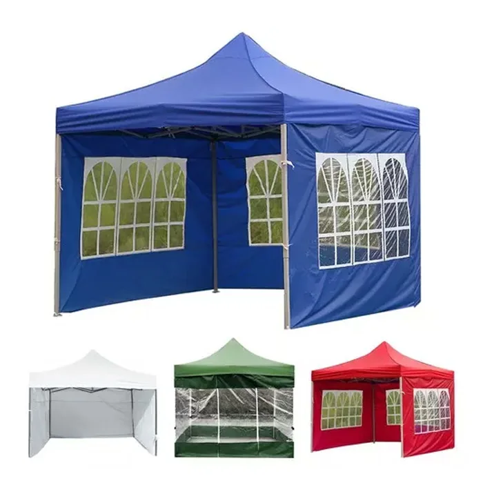Heavy Duty 10x10 10x20 20x20 Folding Pop Up Outdoor Waterproof Event Promotion customized trade show With Mesh Canopy Tent