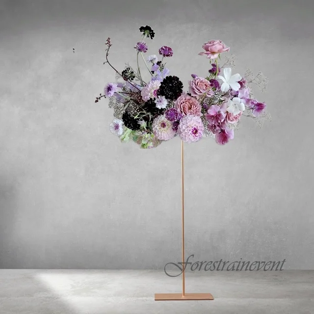 Wedding Birthday Party Decoration Background Flower Ball Frame Wrought Flower Stand Wedding Props Pillar Stand Road Lead Decor