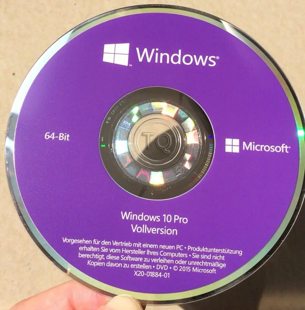 Оптовая продажа, windows 10 pro, оригинальный, OEM, полный пакет, поддержка языка, Бесплатная доставка DHL