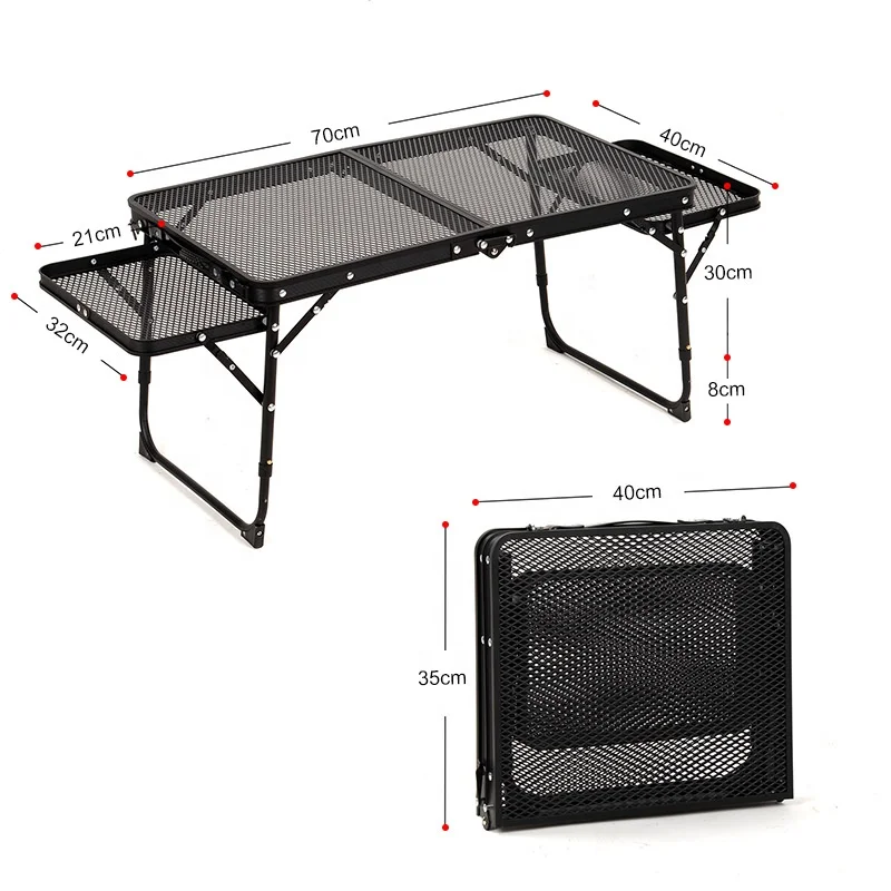 Jianlu Portable Outdoor Camp Travel Picnic Folding Stools Lightweight Mini Camping Hiking Foldable Outdoor Furniture Table