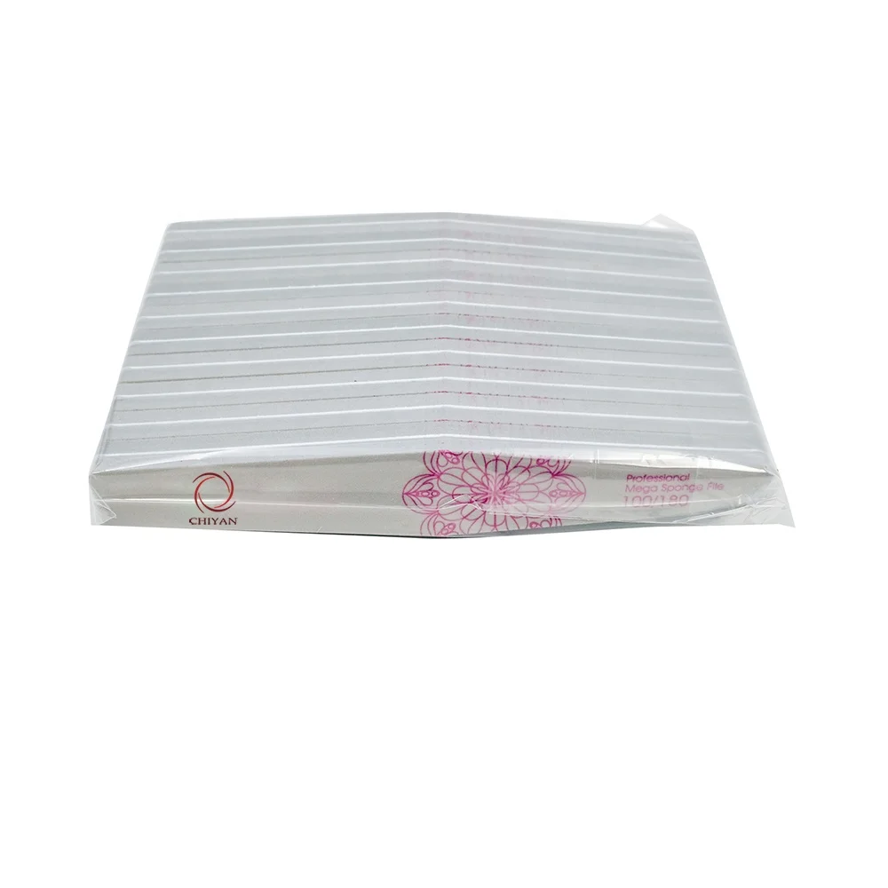 Top Quality Nail Polish Supplies Pink Buffer 4way Disposable Premium Polisher Sponge Shiny Custom Logo Nail File And Buffer Set