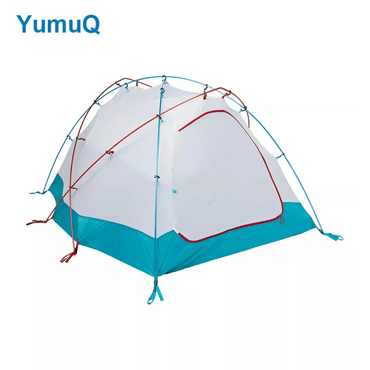 YumuQ 234cm 70D Nylon Taffeta PU Coated 2000mm Waterproof High Altitude Mountaineer Outdoor Camping Hike Tent For Climber