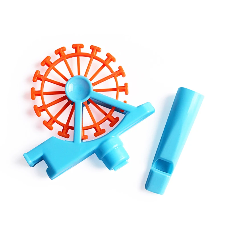 Assemble Ferris Wheel Design Small Baby Whistle Cheap Plastic Mini Whistle Toy For Sale