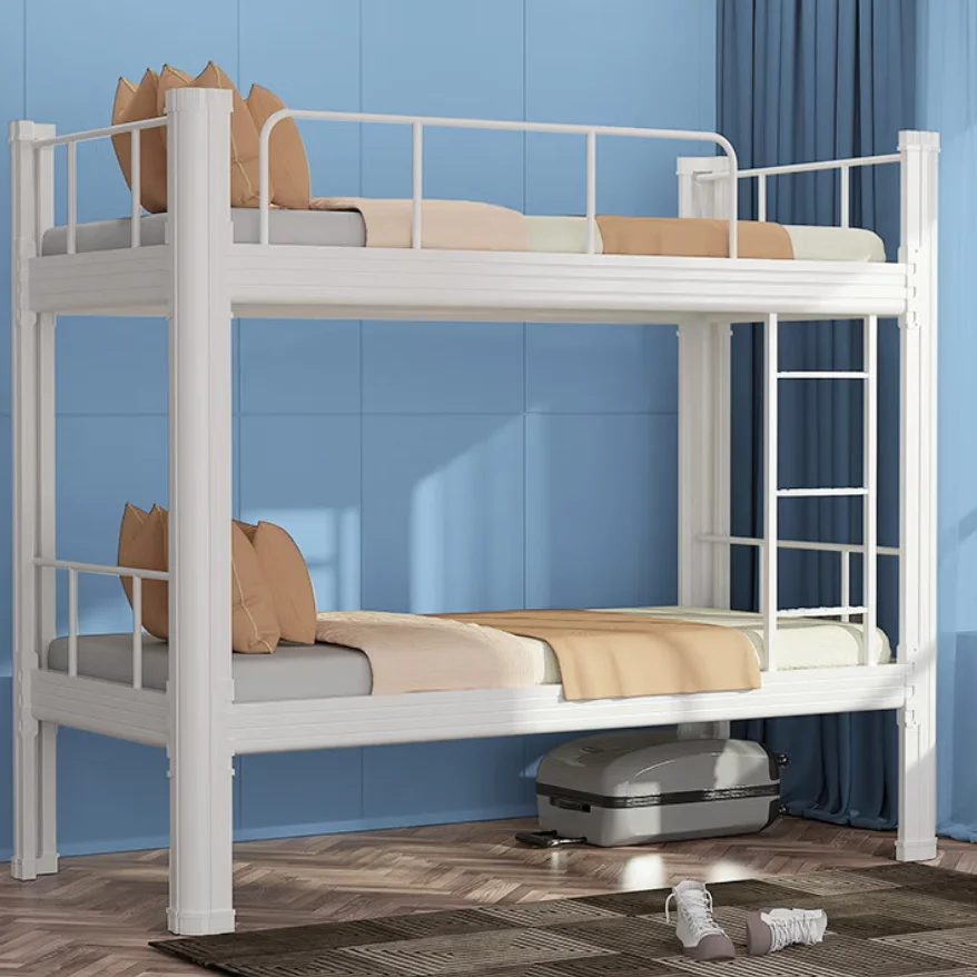 Cheap price wholesale dormitory double twin metal children loft bunk bed furniture for adults