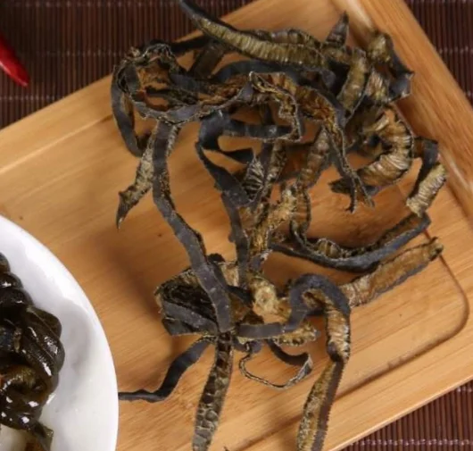 Natural sea raw dried sliced Durvillaea antarctica stems for dishes