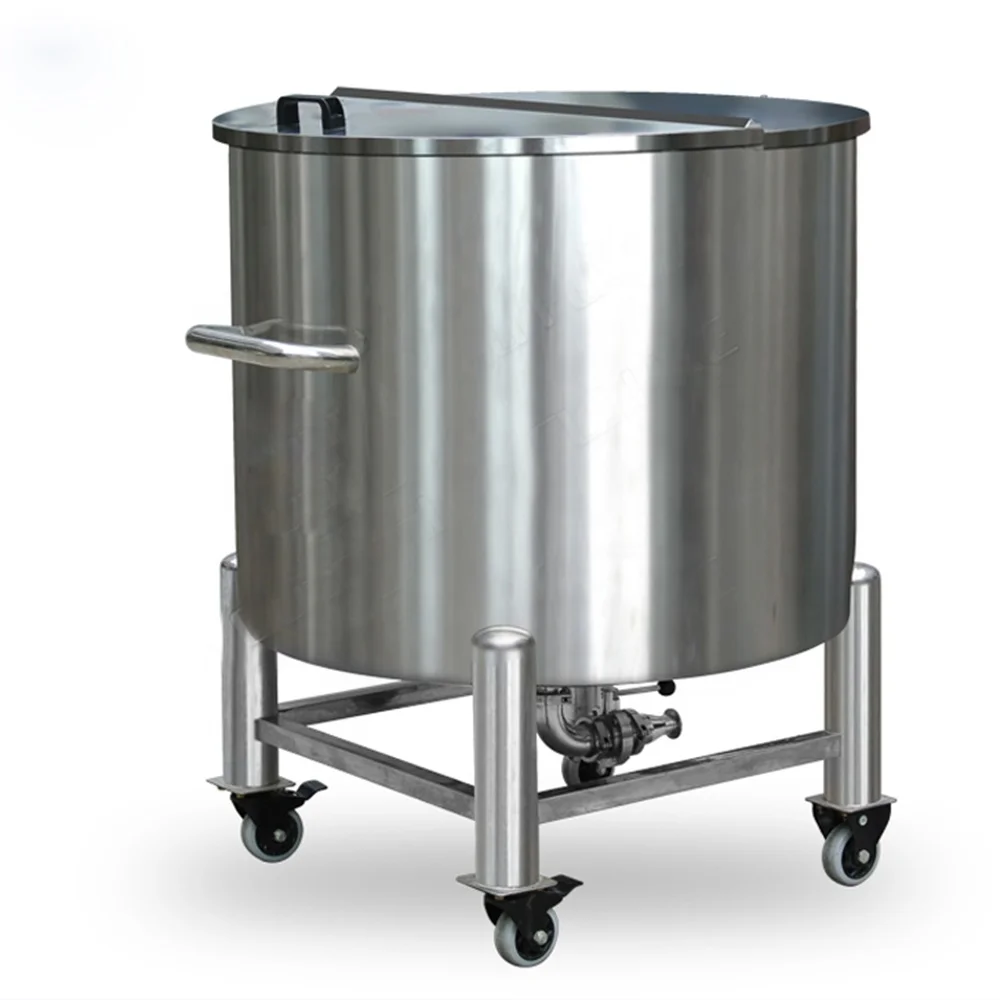 Tanks Equipment Movable 50 100 Gallon 316L Stainless steel tank with Tap Stainless steel holding tank