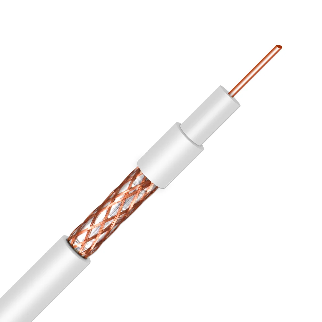 CCTV/CATV коаксиальный кабель связи RG 6 с 2c кабелем питания система контроля камеры