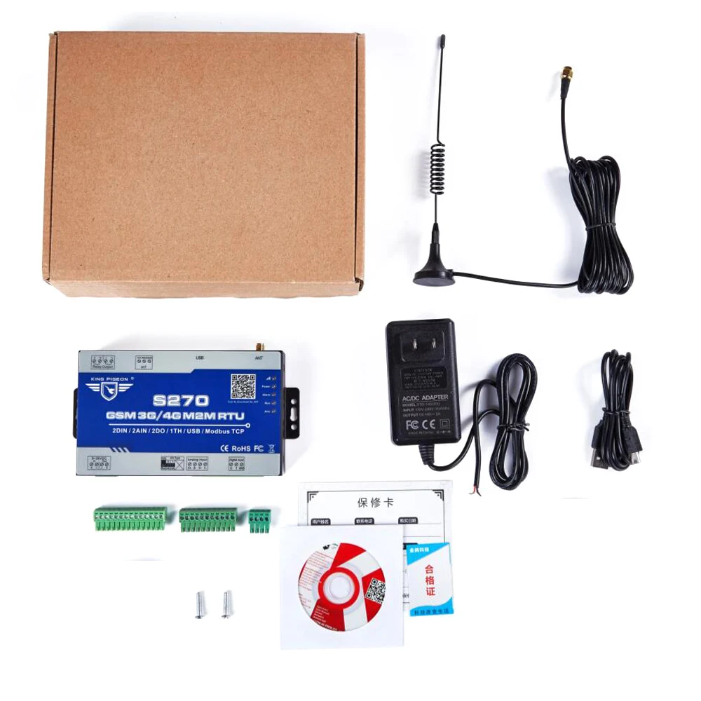 S275 8DI 6AI 4Relay 1RS485 Modbus RTU GSM GPRS 3G 4G SMS M2M IoT RTU