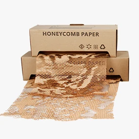 38CM Width Lightweight Biodegradable Logistics Packaging Materials Single Axis Honeycomb Paper Box Honeycomb Wrapping Paper