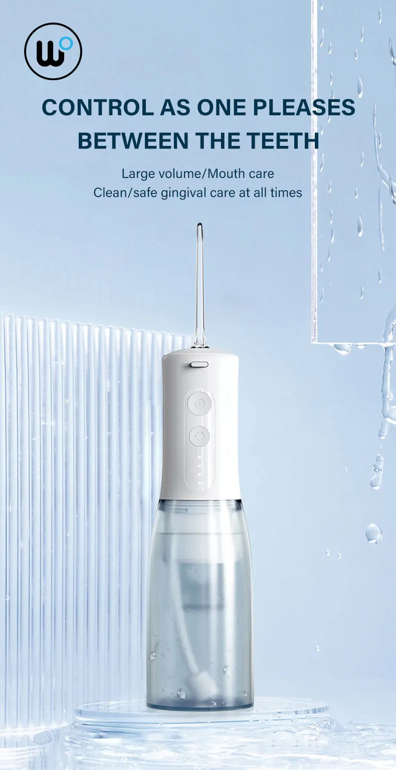 2023 best selling MINI IPX7 dental floss irrigator OEM/ODM water flosser for teeth and braces cordless jet pick 300ml